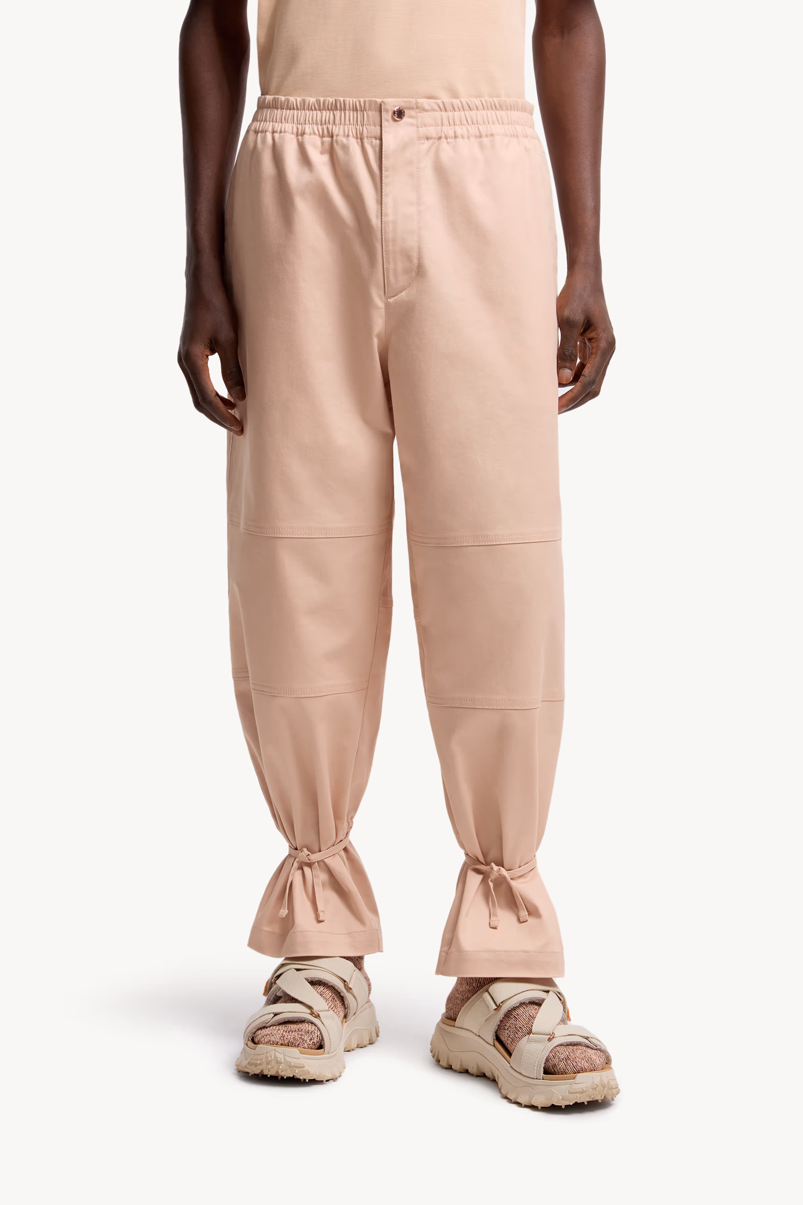 Moncler x Gilga Farm by Donald Glover Cotton Gabardine Pants Men Peach Pink Moncler 3
